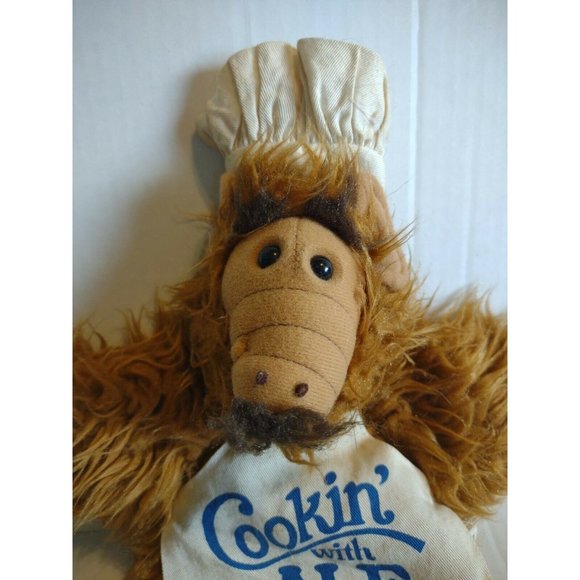 BURGER KING COOKING WITH ALF CHEF HAND PUPPET WITH ORIGINAL TAGS 1988 - Picture 2 of 4